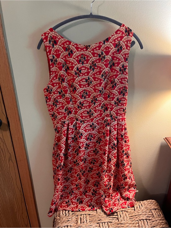 La Soul Dresses & Skirts - Red Patterned Sleeveless Mini Dress